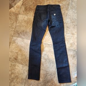 Dark blue Daredevil Guess skinny jeans
